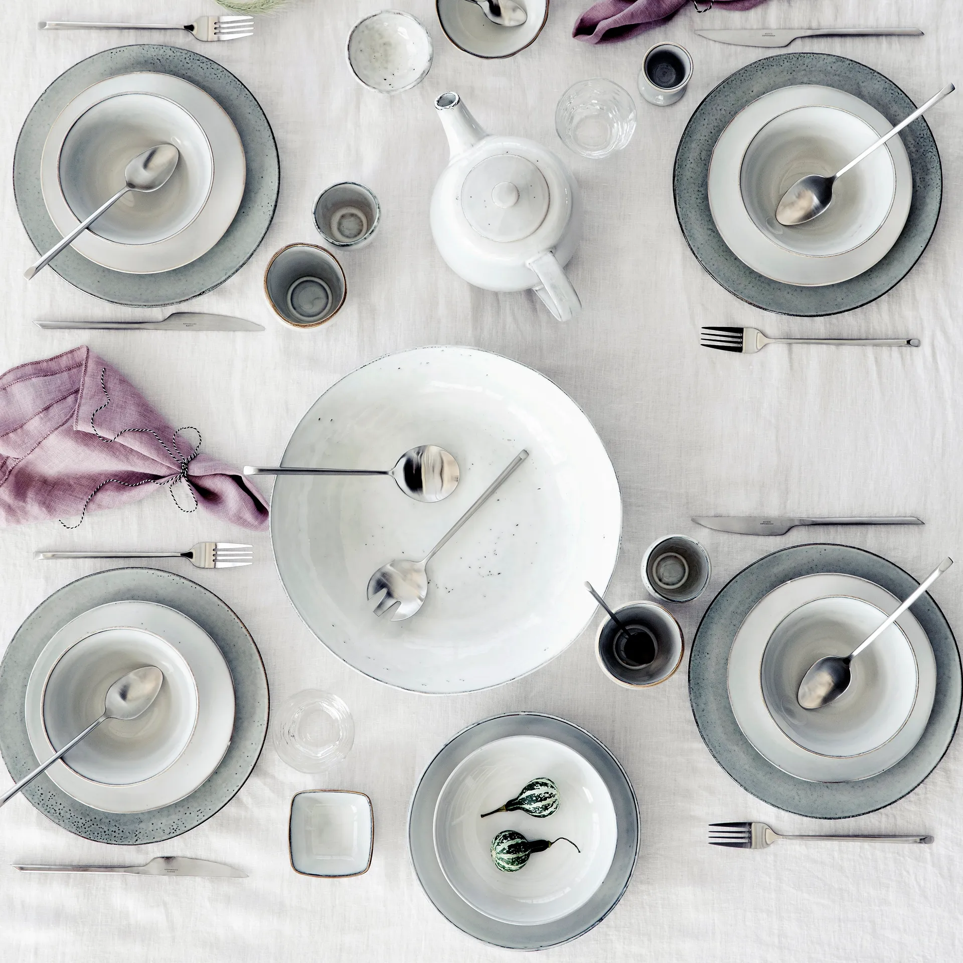 Sletten-aterinsarja, 16 osaa, mattapintaista ruostumatonta terästä Broste Copenhagen