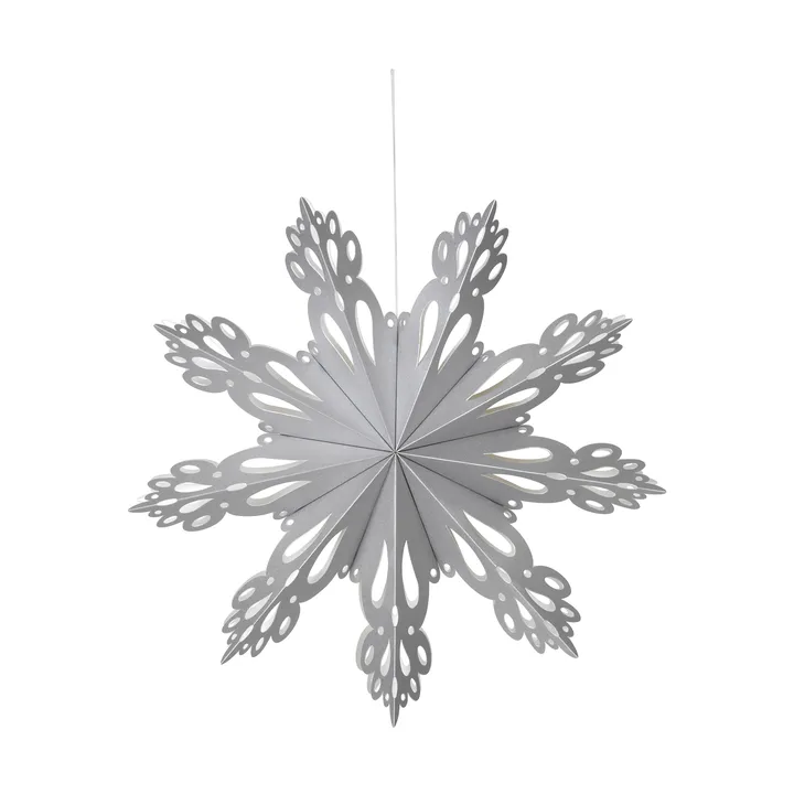 Snowflake adventtitähti - Hopea, M - Broste Copenhagen