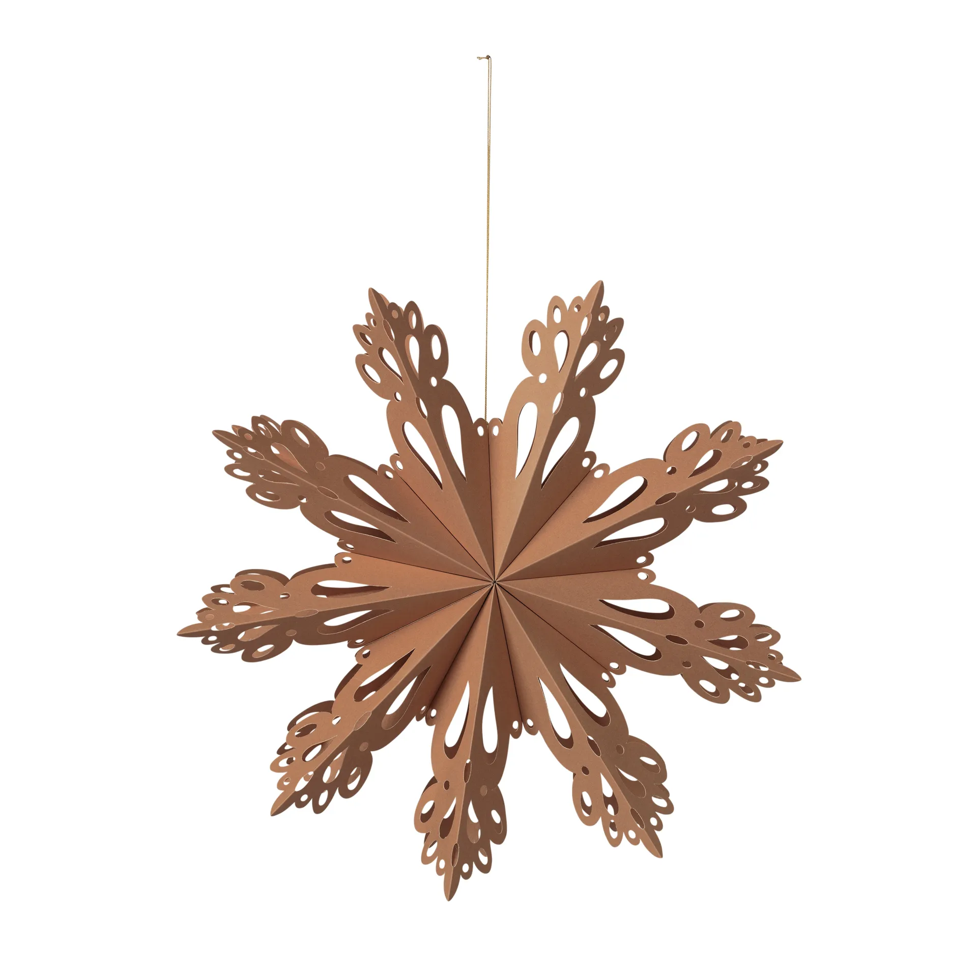 Snowflake joulukoriste Indian tan, Ø30 cm Broste Copenhagen