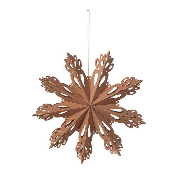 Snowflake joulukoriste Indian tan - Ø30 cm - Broste Copenhagen