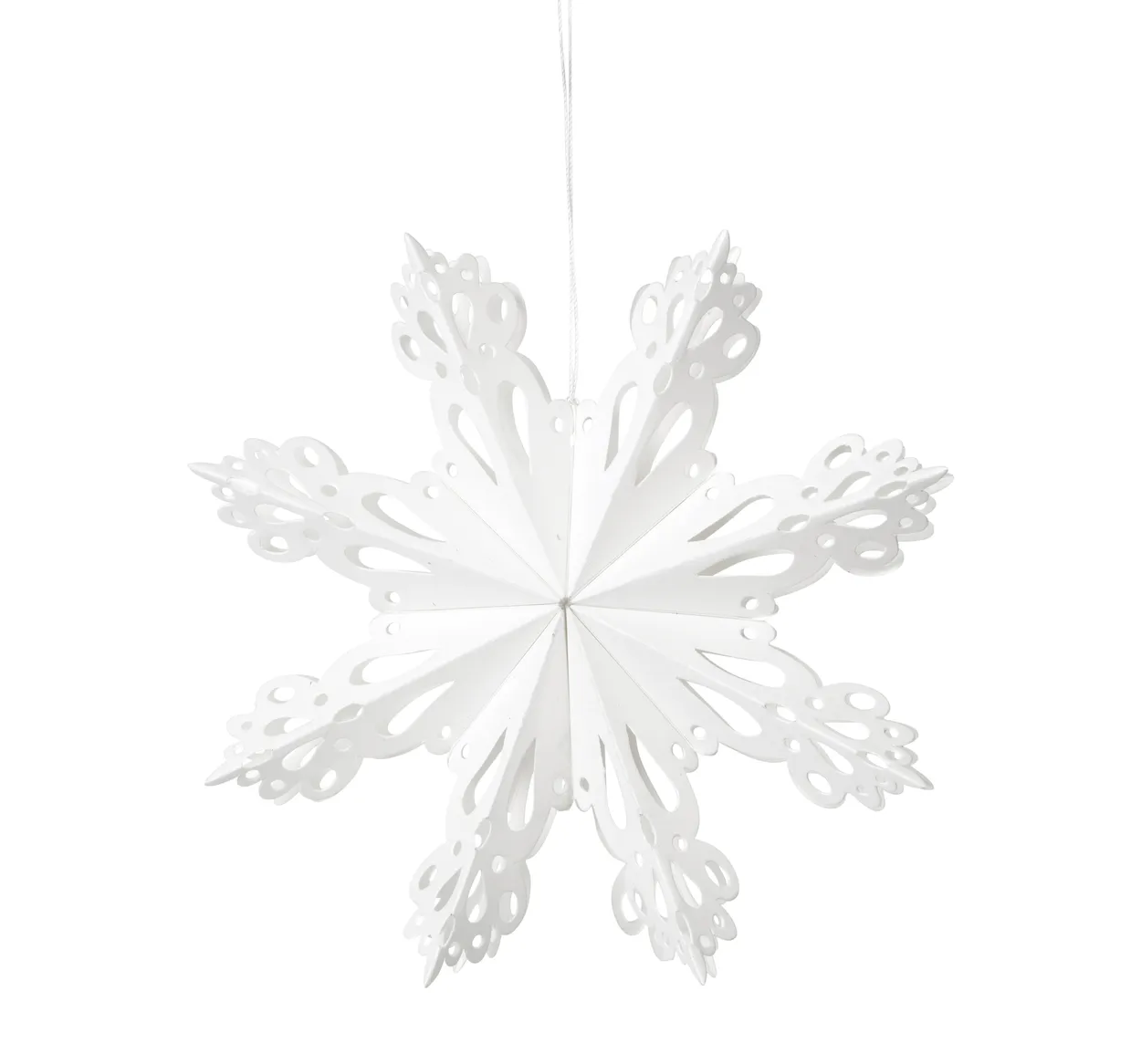 Broste Copenhagen Snowflake joulukoriste White Ø15 cm
