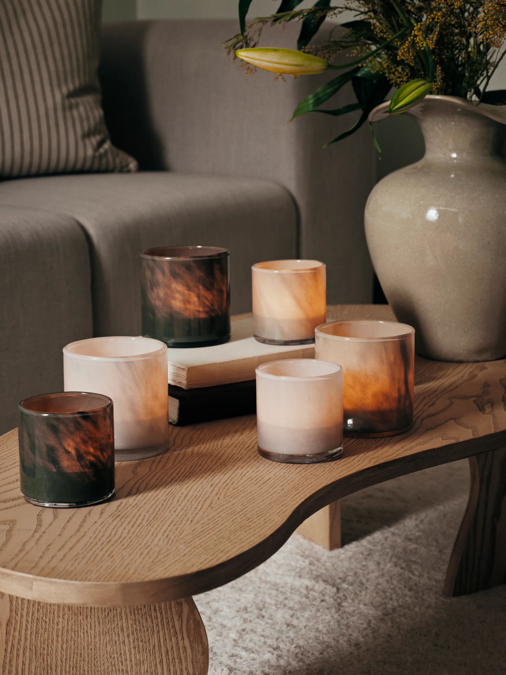 Solai hurricane lyhty, Vaaleanvihreä, Ø8 cm Broste Copenhagen