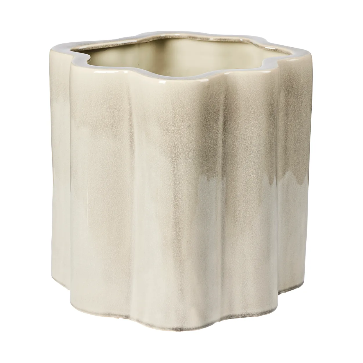 Broste Copenhagen Sonja kukkaruukku K:36 cm Rainy Day harmaa