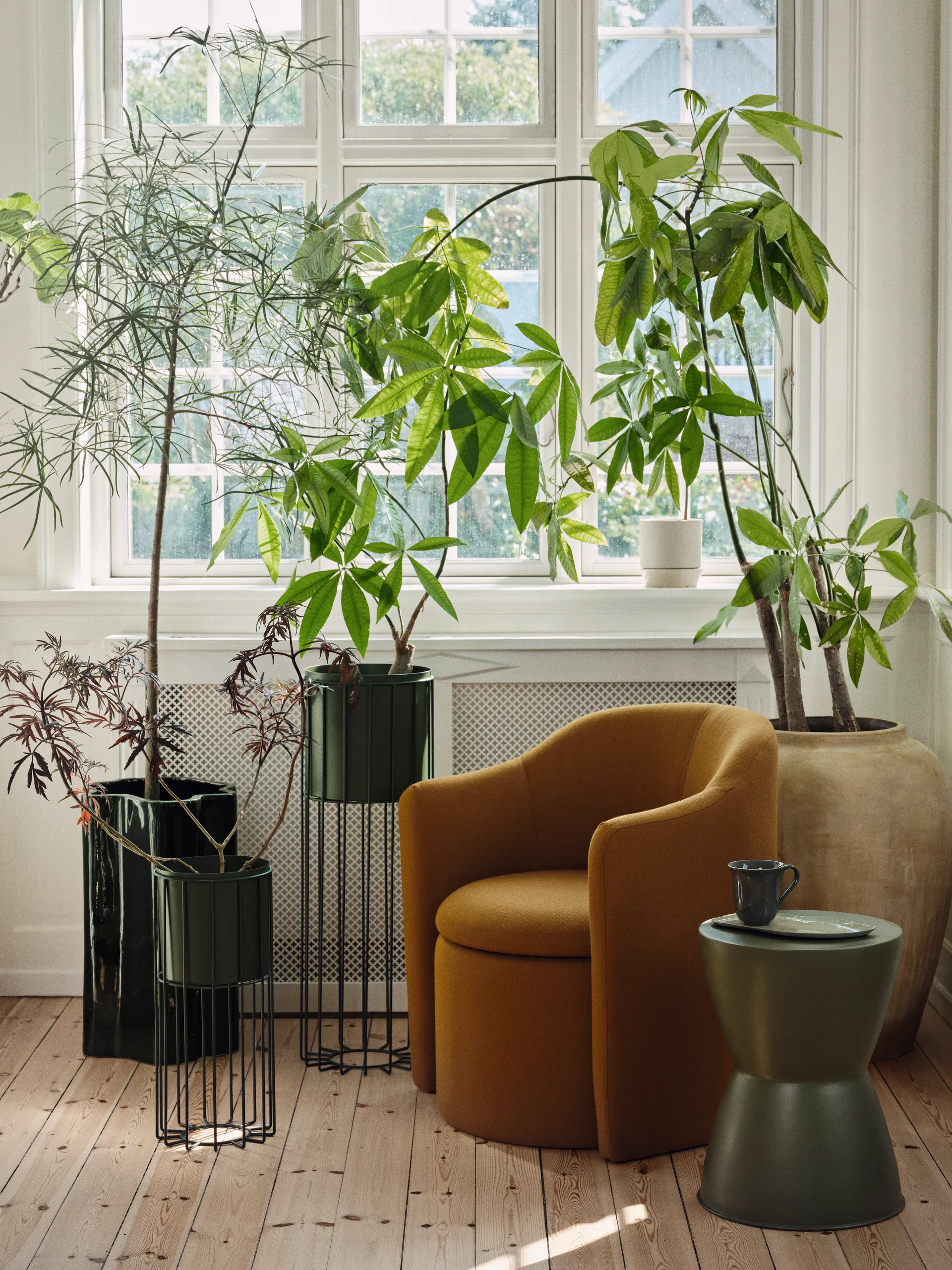 Sonja kukkaruukku K:55 cm, Dark green Broste Copenhagen