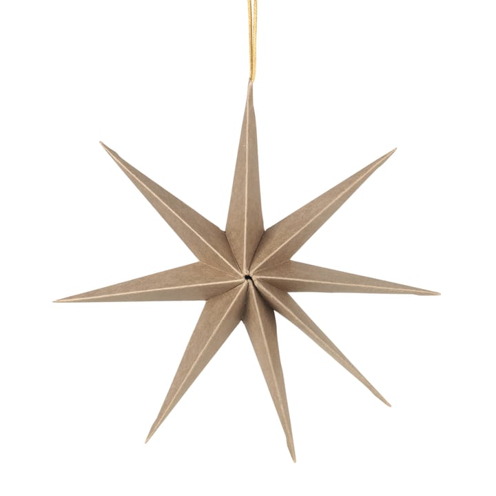 Star paperitähti Ø50 cm - Natural brown - Broste Copenhagen