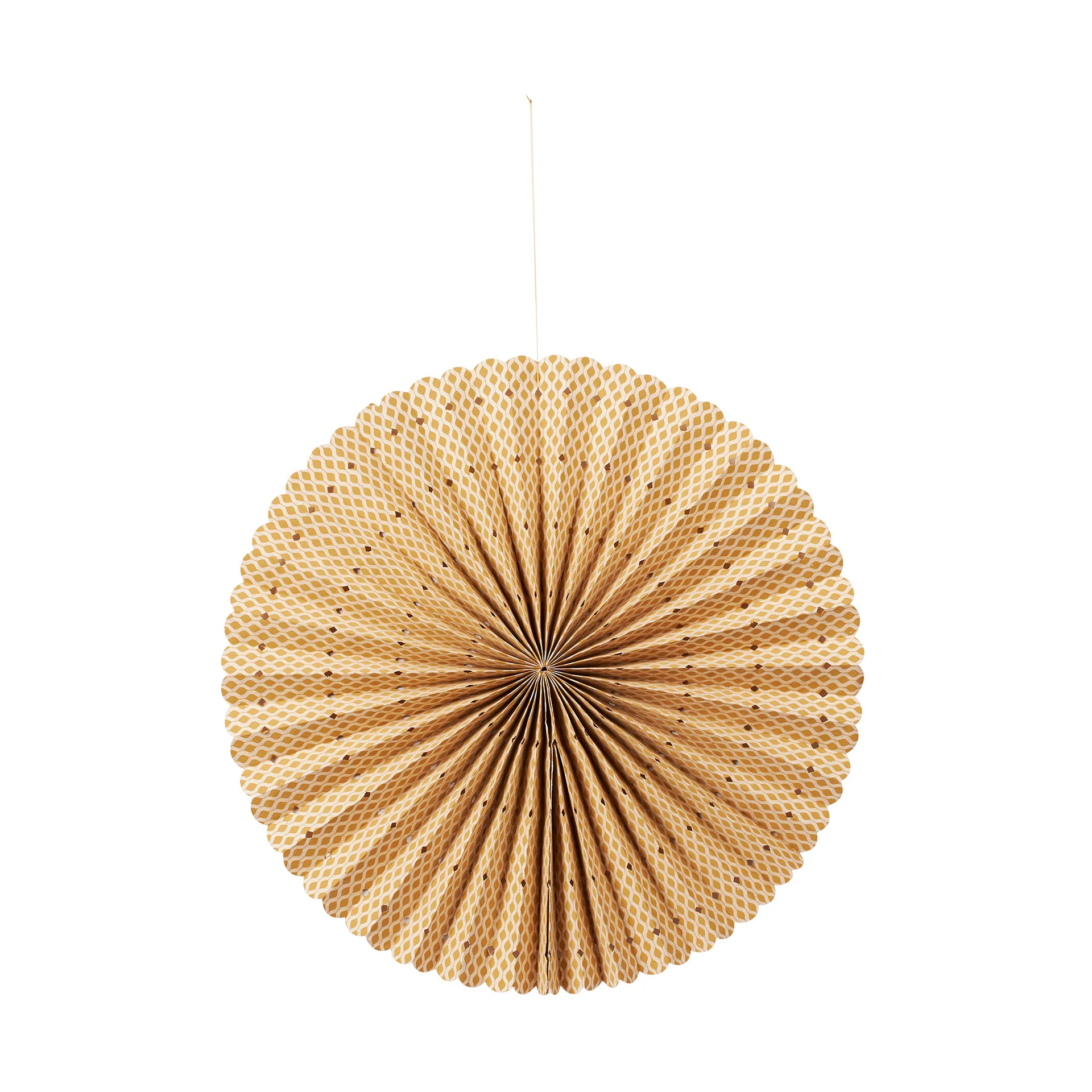 Stella rosette adventtitähti M Ø43 cm, Harvest gold-natural Broste Copenhagen