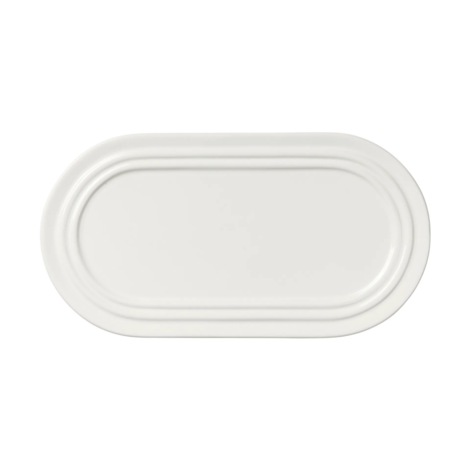 Stevns lautanen, soikea 27,5 cm, Chalk white Broste Copenhagen
