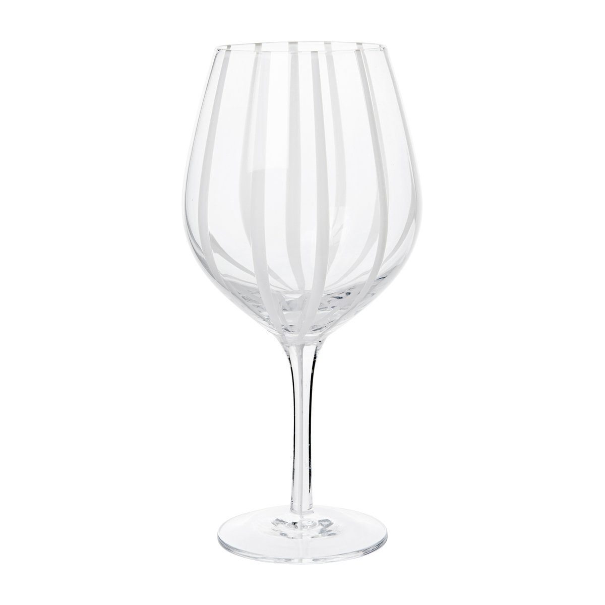 Broste Copenhagen Stripe punaviinilasi 65 cl Clear-white stripes