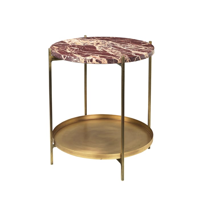 Tristan marmoripöytä Ø 44 cm - Messinki-ruskea - Broste Copenhagen