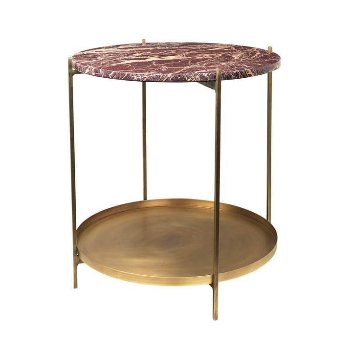 Tristan marmoripöytä Ø 54 cm - Messinki-ruskea - Broste Copenhagen