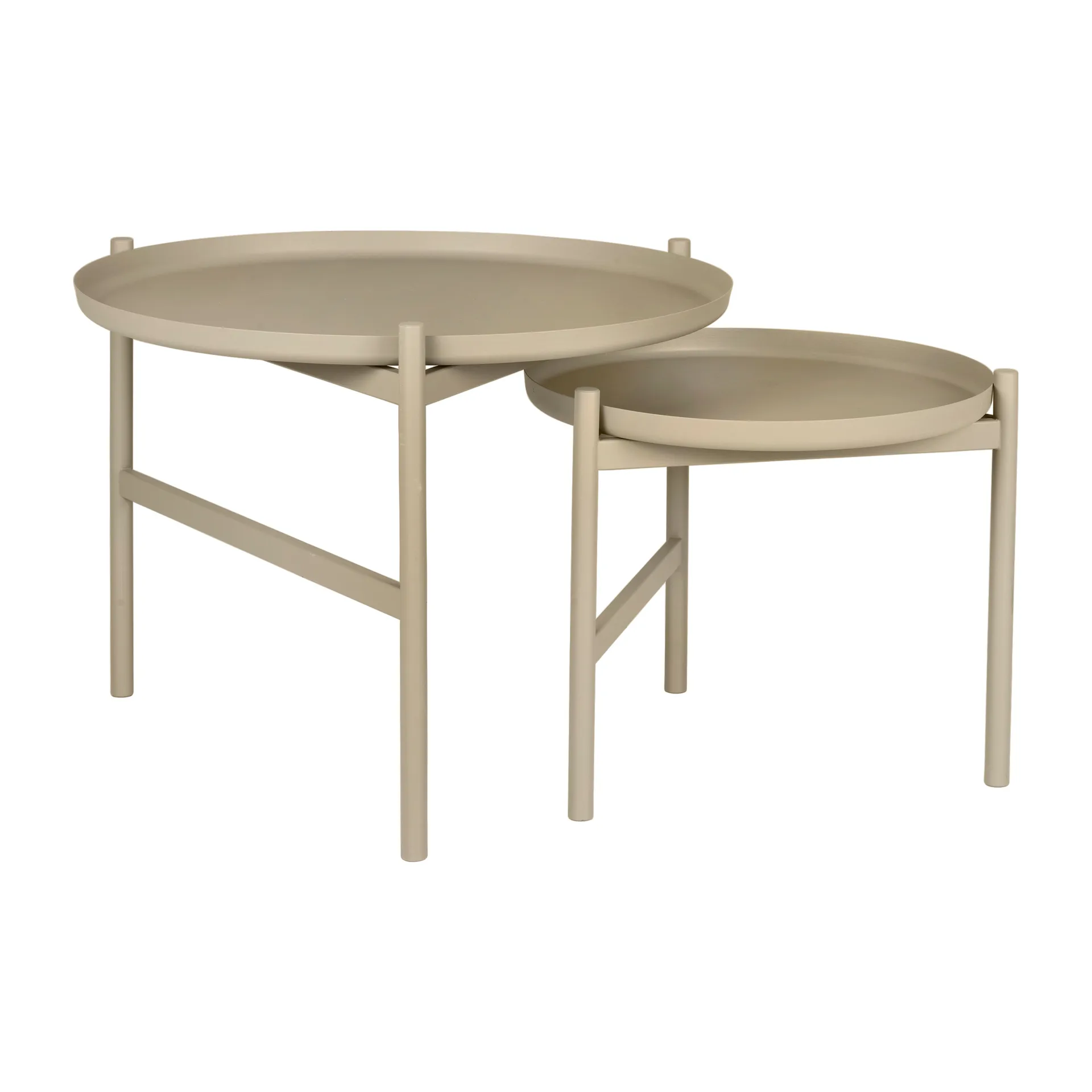 Turner table -sivupöytä Ø 70 cm, Grey Broste Copenhagen
