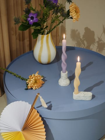 Twist twisted candles kierretty kynttilä 23 cm 2-pakkaus - Orchid light purple - Broste Copenhagen