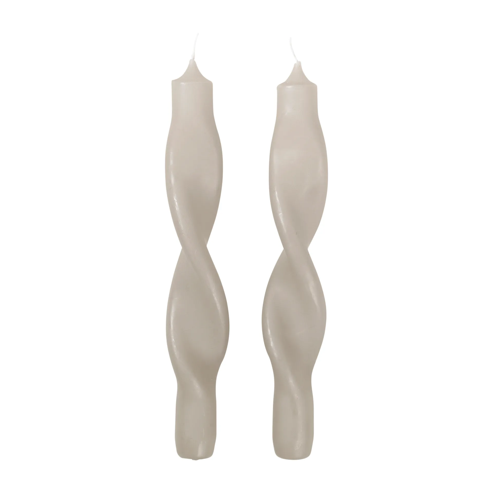 Twist twisted candles kierretty kynttilä 23 cm 2-pakkaus, Rainy Day Broste Copenhagen