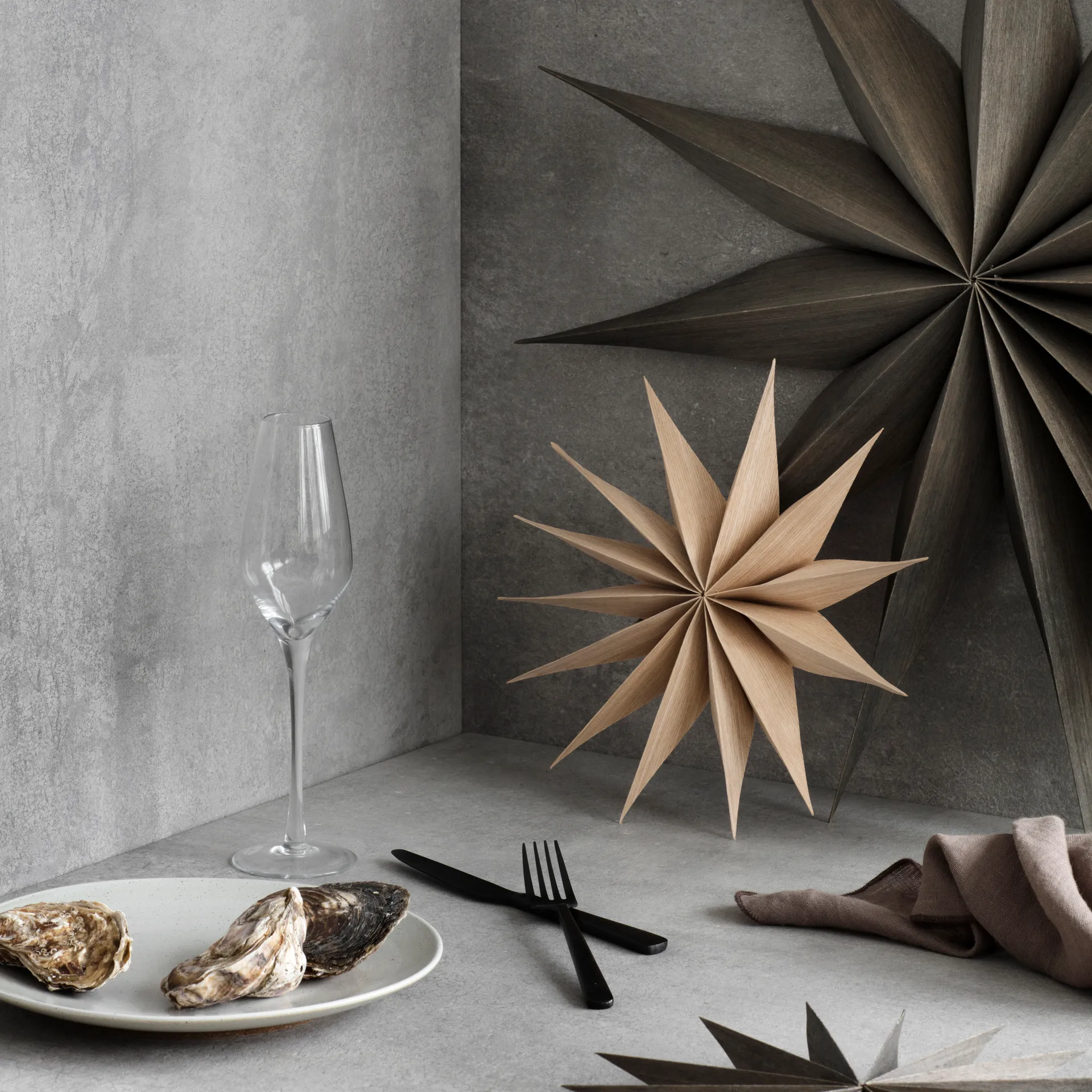 Venok-joulutähti 40 cm, beige Broste Copenhagen