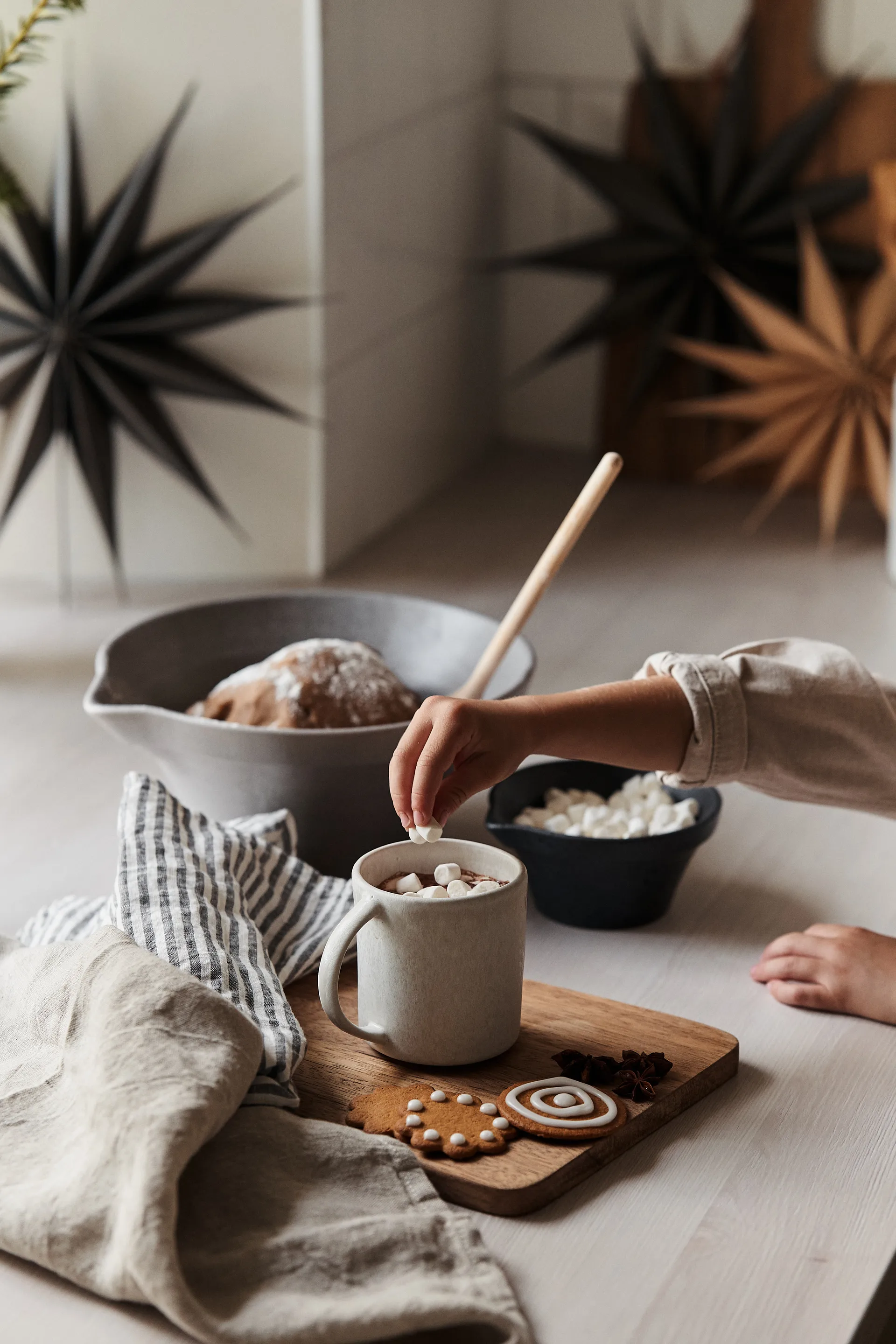 Venok-joulutähti 40 cm, beige Broste Copenhagen