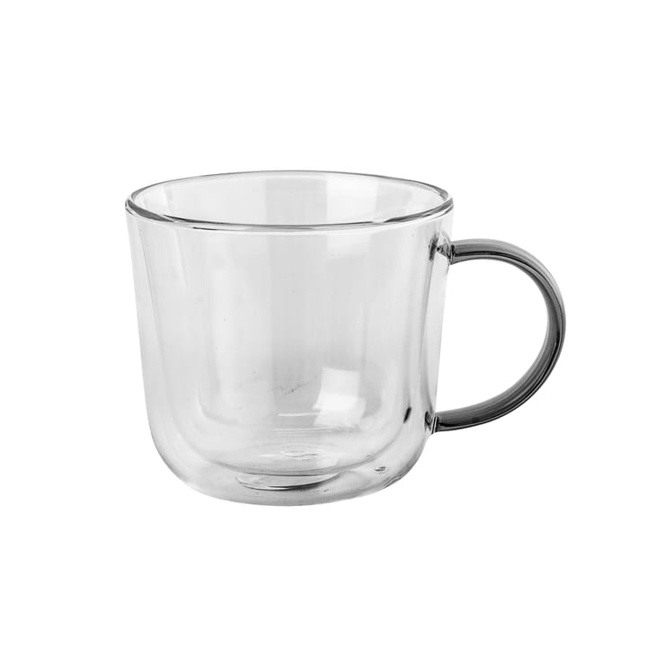 Wall tuplaseinäinen muki kahvalla smoke - 25 cl - Broste Copenhagen