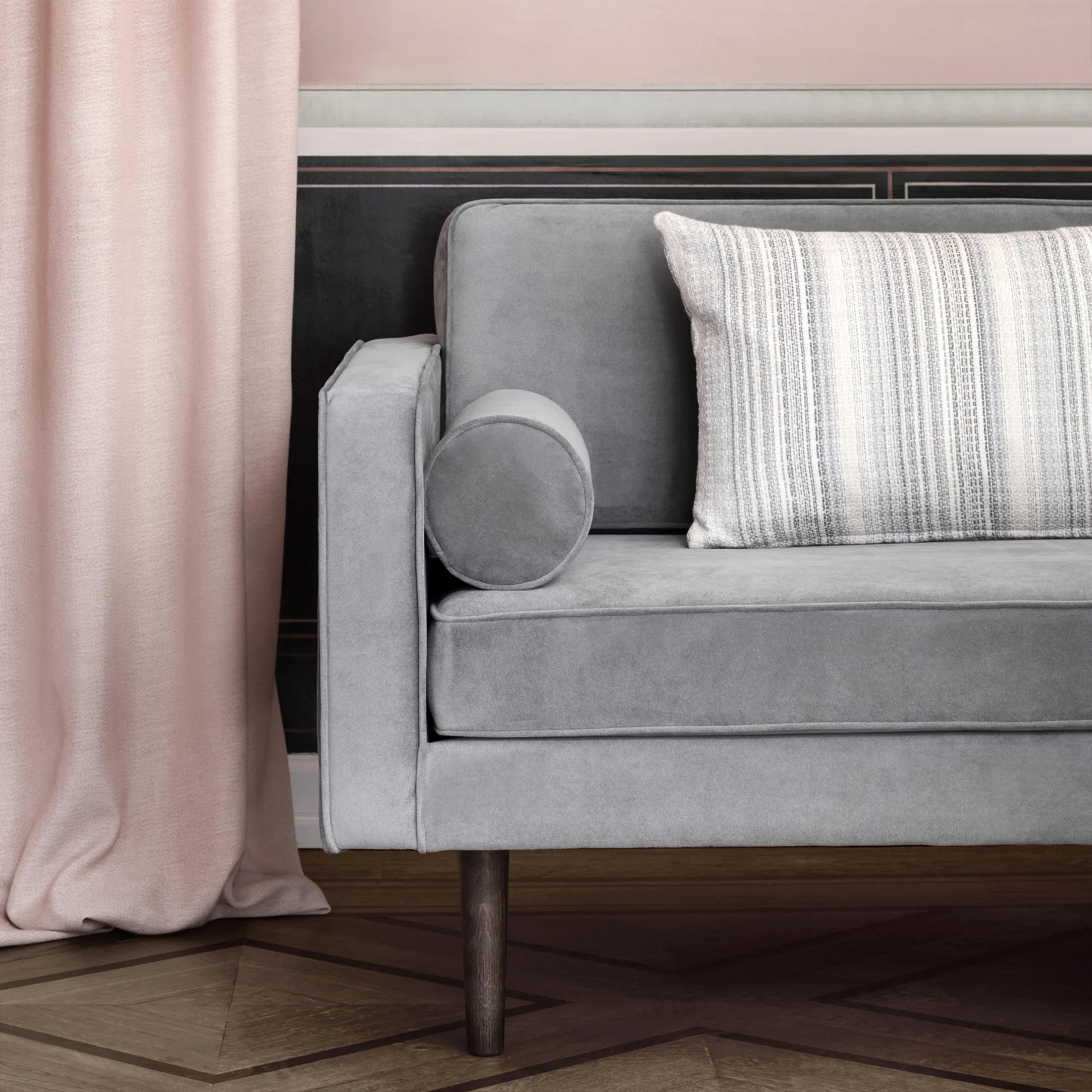 Wind sohva, Drizzle (harmaa), 2-sits Broste Copenhagen