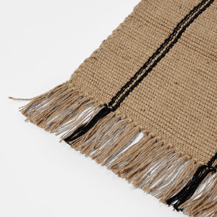 Yuki-matto, Black-natural, 140x200 cm Broste Copenhagen