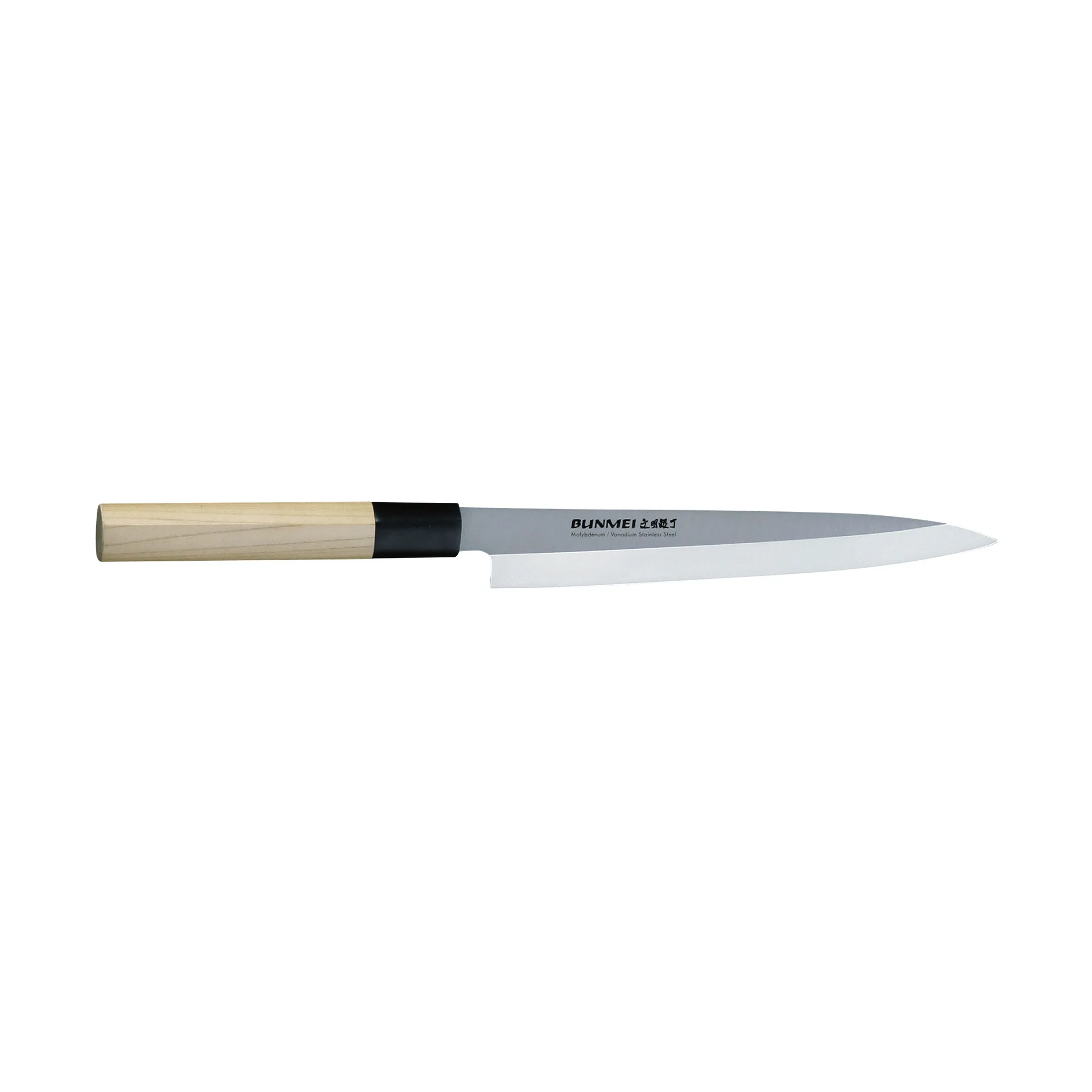 Bunmei yanagi sashimiveitsi yksipuolinen 21 cm, Ruostumaton teräs Bunmei