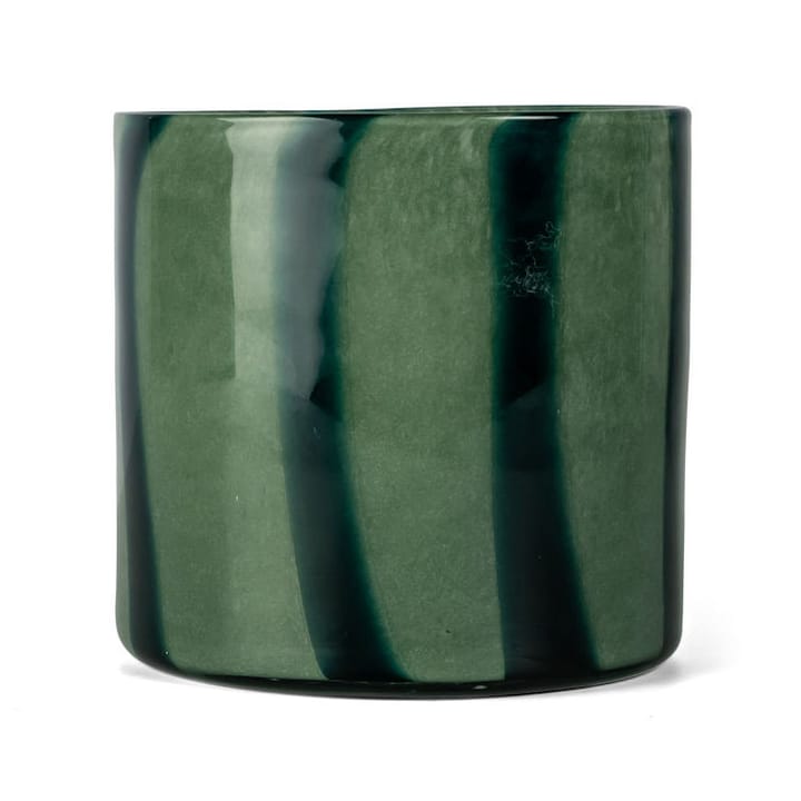 Calore kynttilälyhty-maljakko M Ø15 cm - Green-dark green - By On