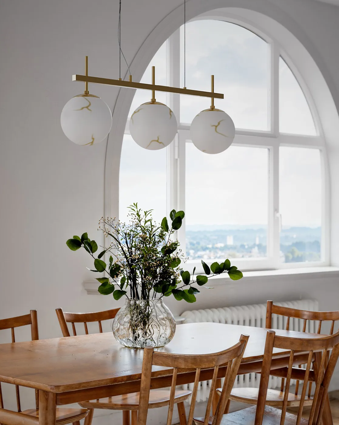 Bellagio kattovalaisin 3-lite, Messinki-valkoinen By Rydéns