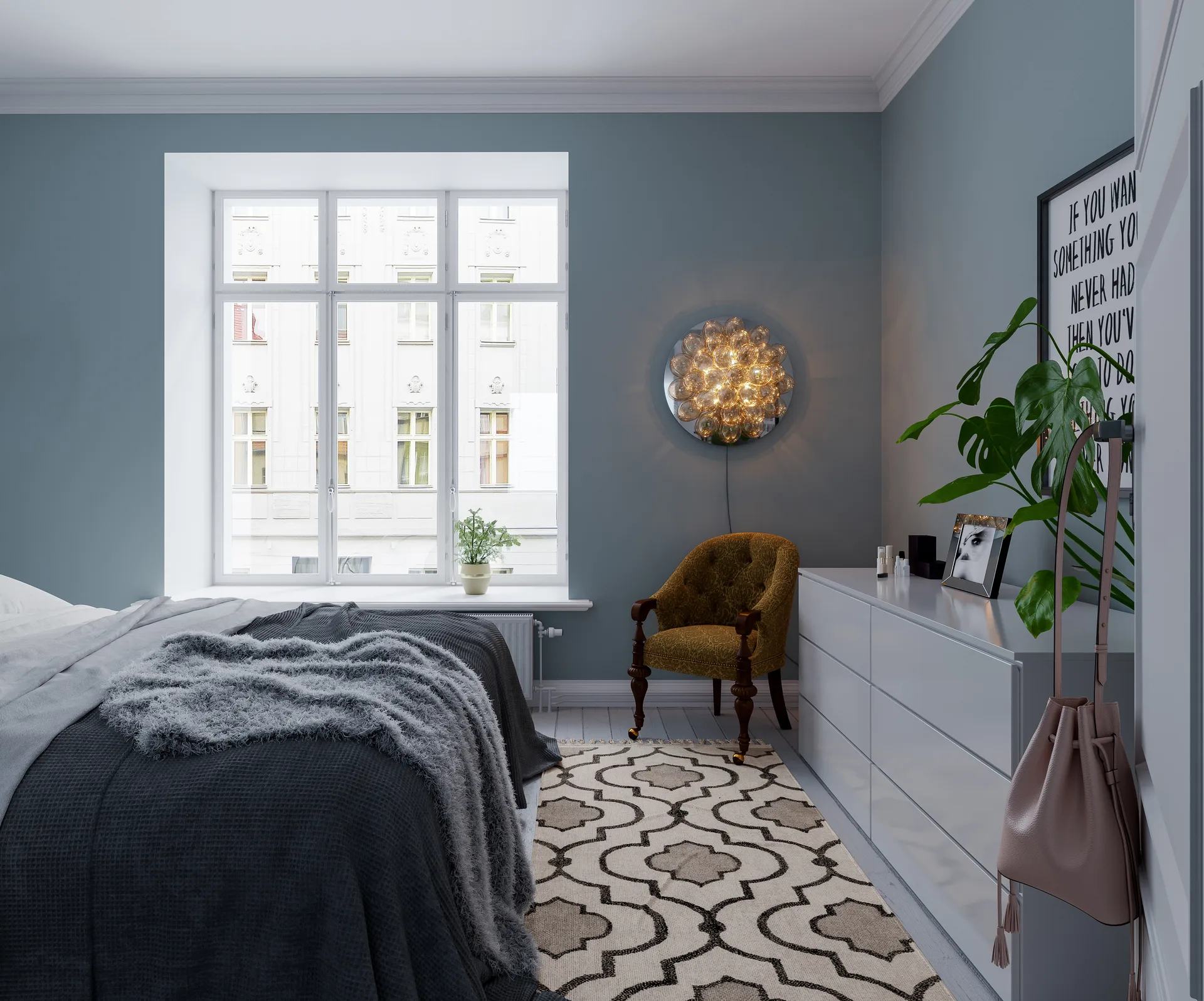 Gross seinävalaisin Ø 60 cm, Amber By Rydéns