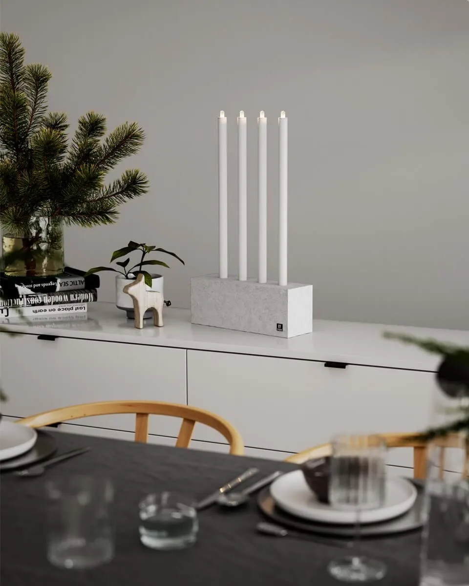Raw Light adventtikynttelikkö, Betoni By Rydéns