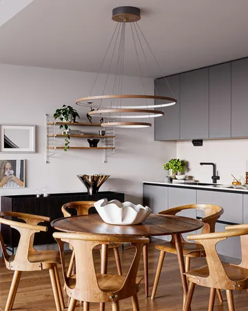 Trione kattovalaisin Ø80 cm - Saksanpähkinä - By Rydéns