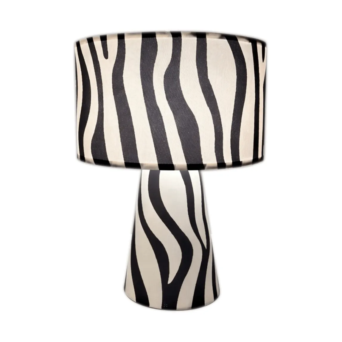Zany Zebra pöytälamppu, Musta-valkoinen, 43 cm By Rydéns