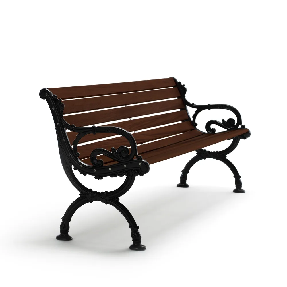 Byarums bruk Byarum sohva Mänty, ruskea kuultomaali, musta jalusta, 155 cm