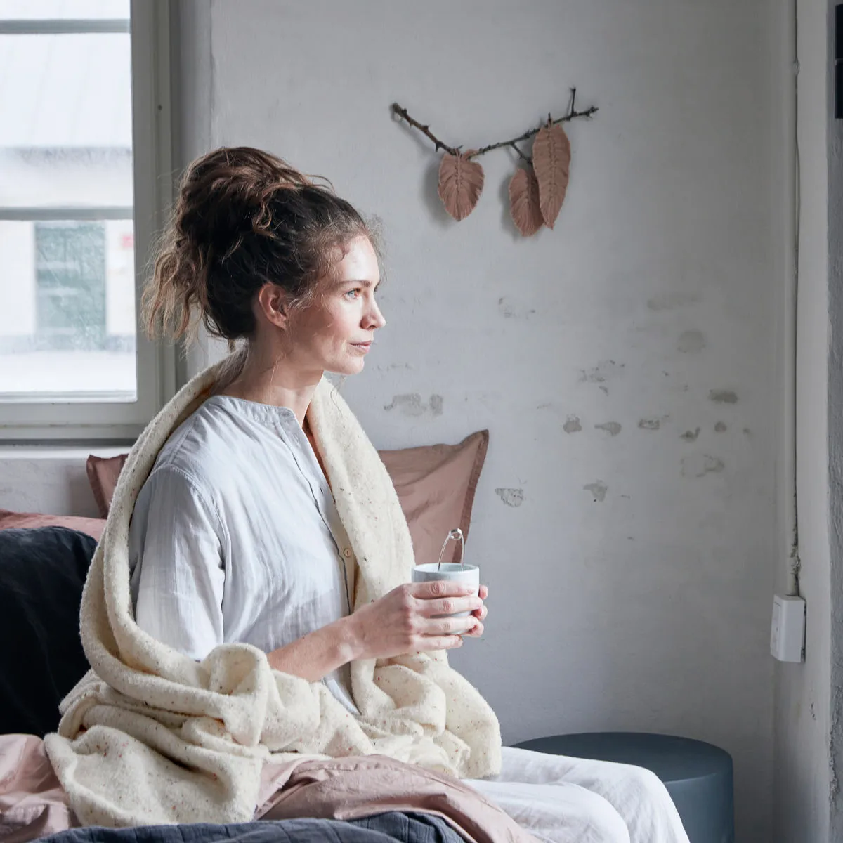 Ingeborg päiväpeitto 135 x 190 cm, Haze byNORD