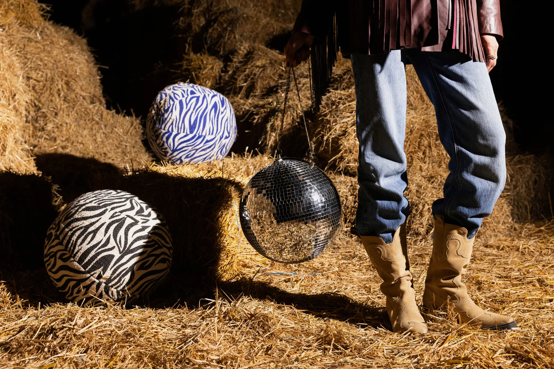 Anima tyyny L 40x60 cm, Zebra-musta Byon