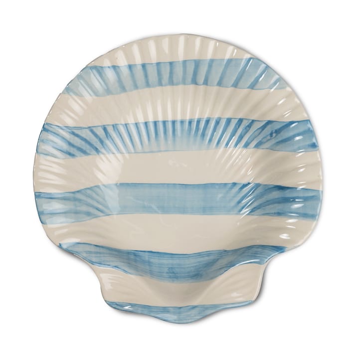 Armona stripe lautanen 23,5x23,5 cm - Vaaleansininen-valkoinen - Byon