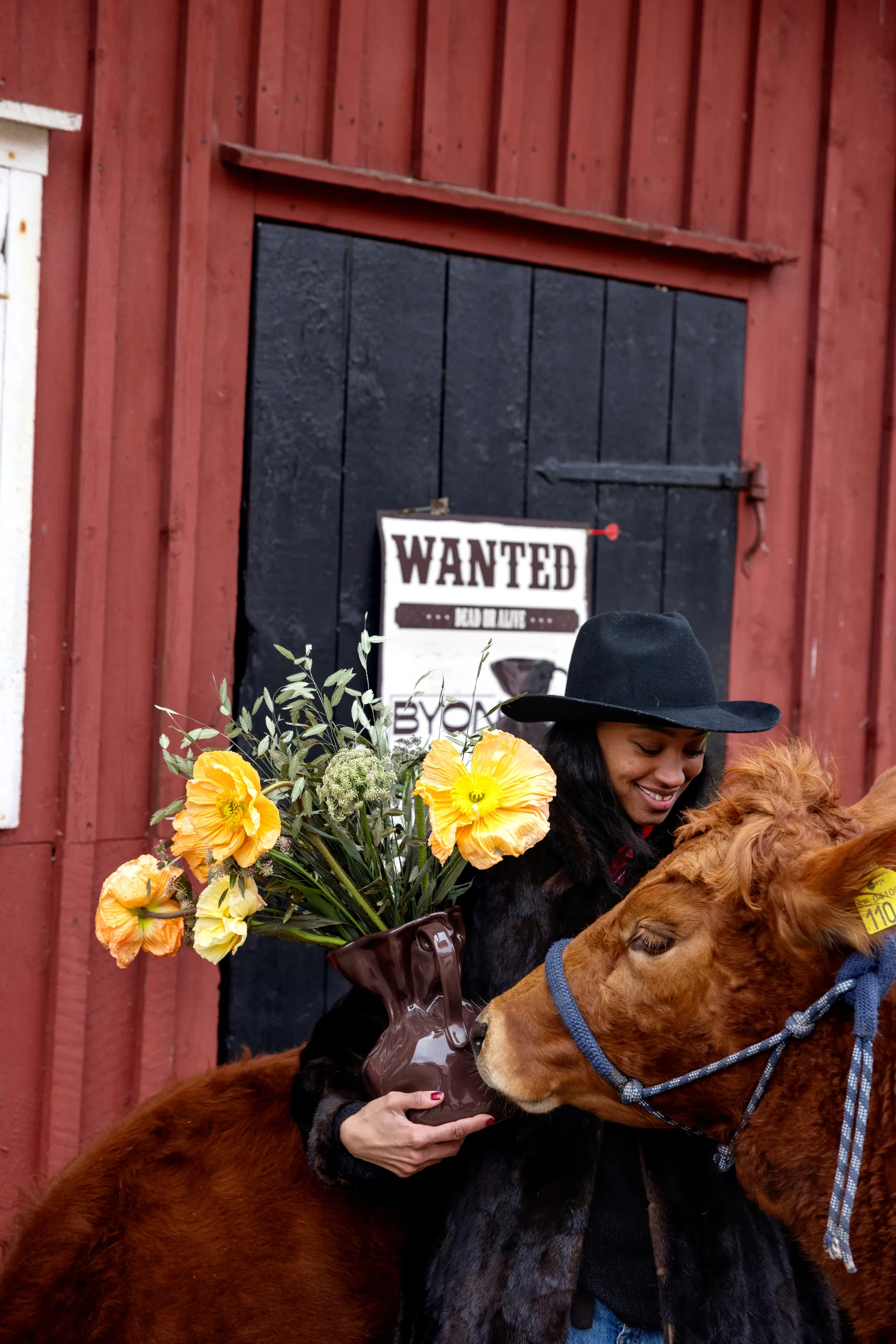 Crumple maljakko, Ruskea Byon