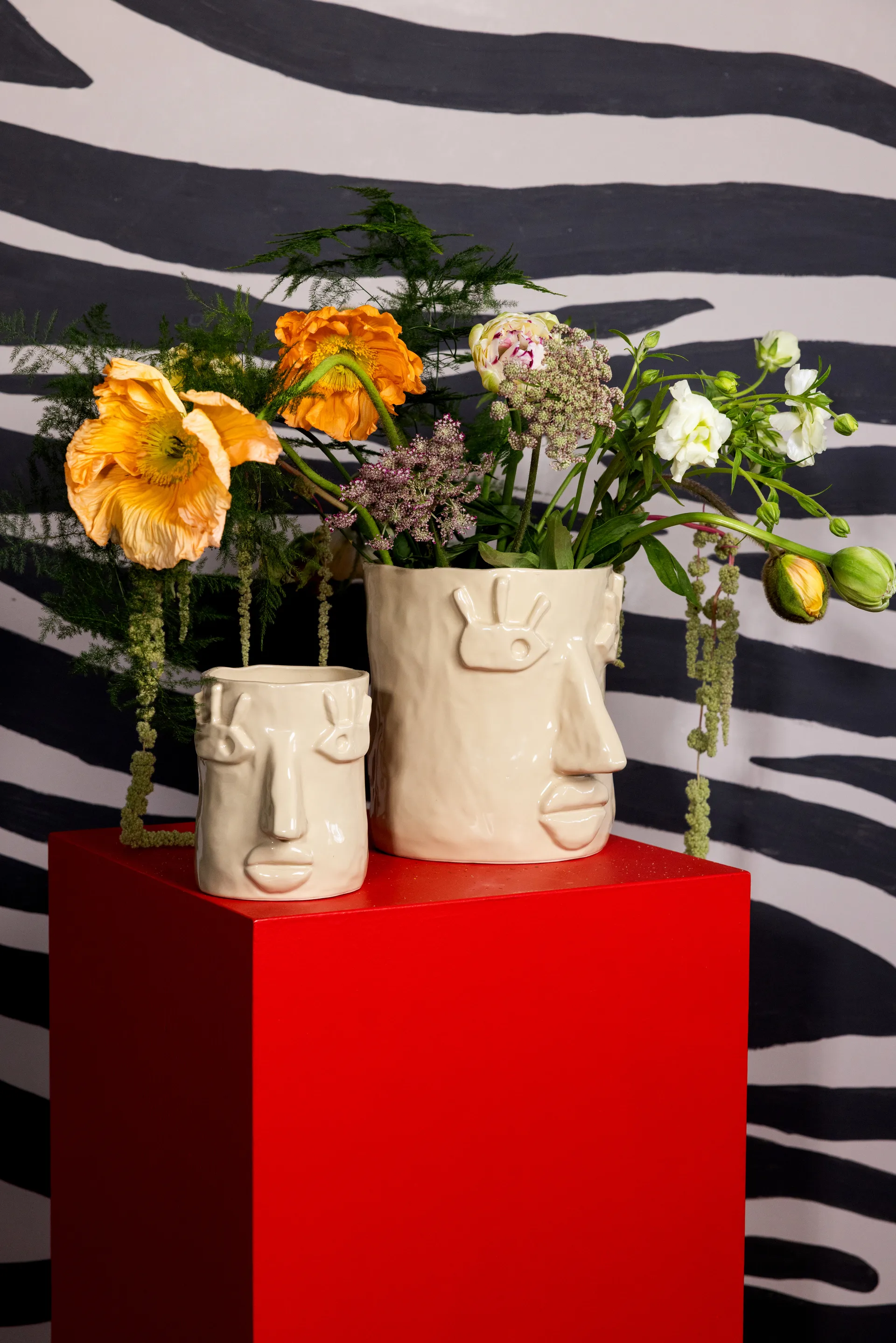 Facy ruukku L 24x19x22 cm, Beige Byon