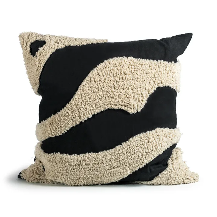 Fluffy tyyny 50 x 50 cm - Black-beige, 50x50 cm - Byon