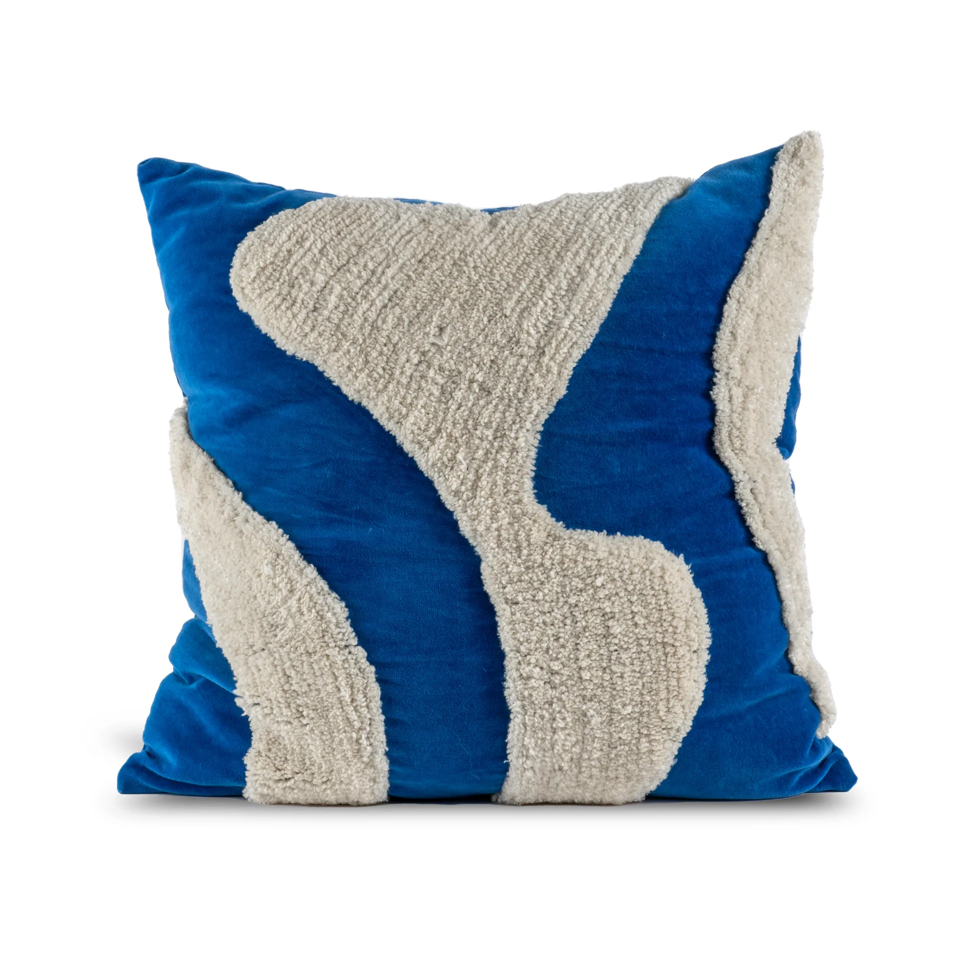 Fluffy tyyny 50 x 50 cm, Blue-beige Byon
