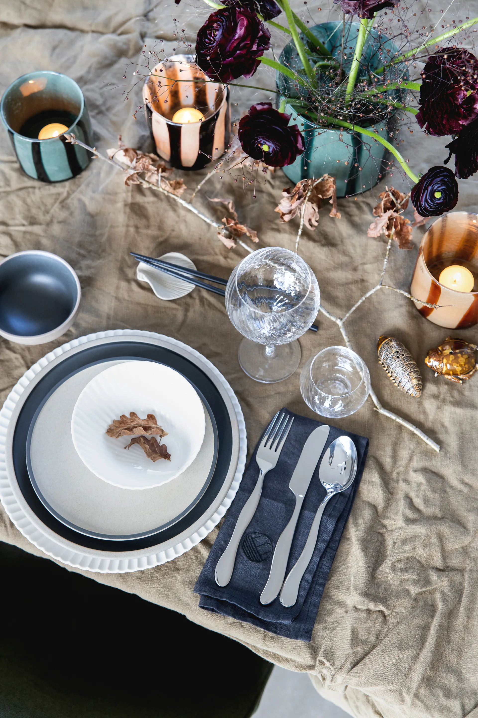 Fumiko syömäpuikkoteline 4-pack, Beige Byon