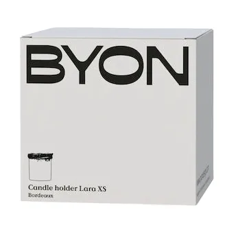 Lara kynttilälyhty XS 10 cm, Viininpunainen Byon