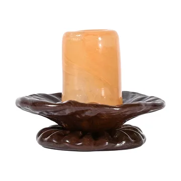 Lara kynttilänjalka XS 9 cm - Oranssi-ruskea - Byon