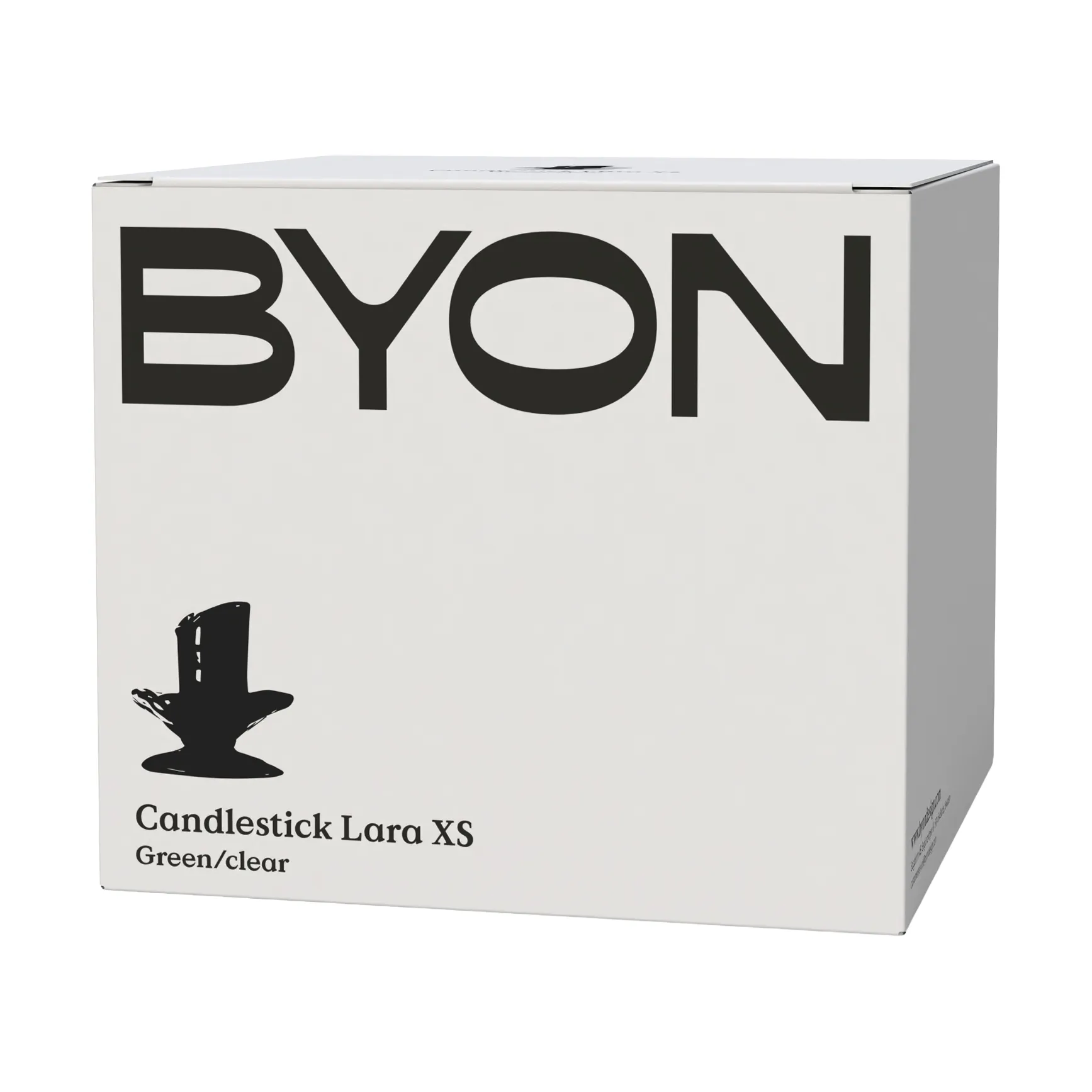 Lara kynttilänjalka XS 9 cm, Oranssi-ruskea Byon