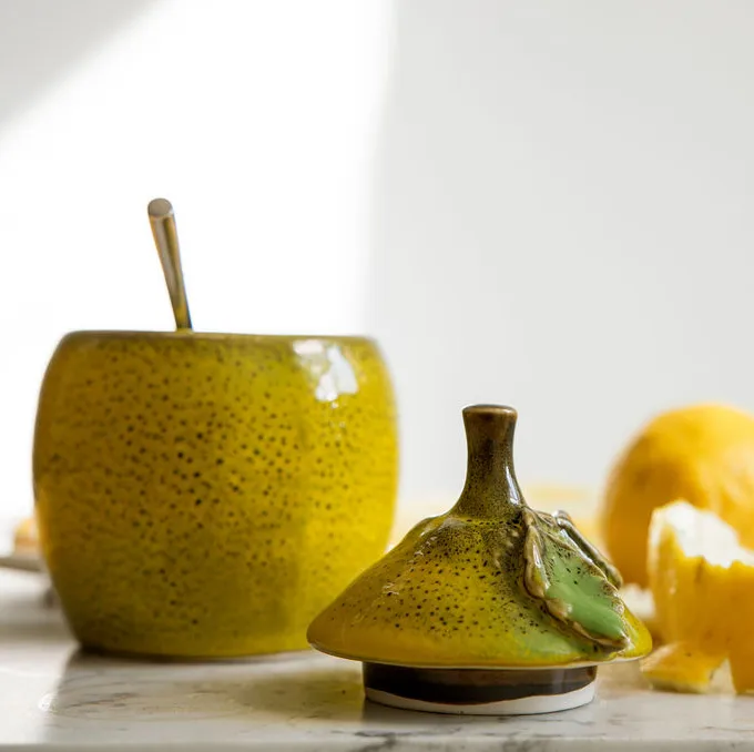 Lemon jam kannellinen kulho 15,5 cm, Keltainen Byon