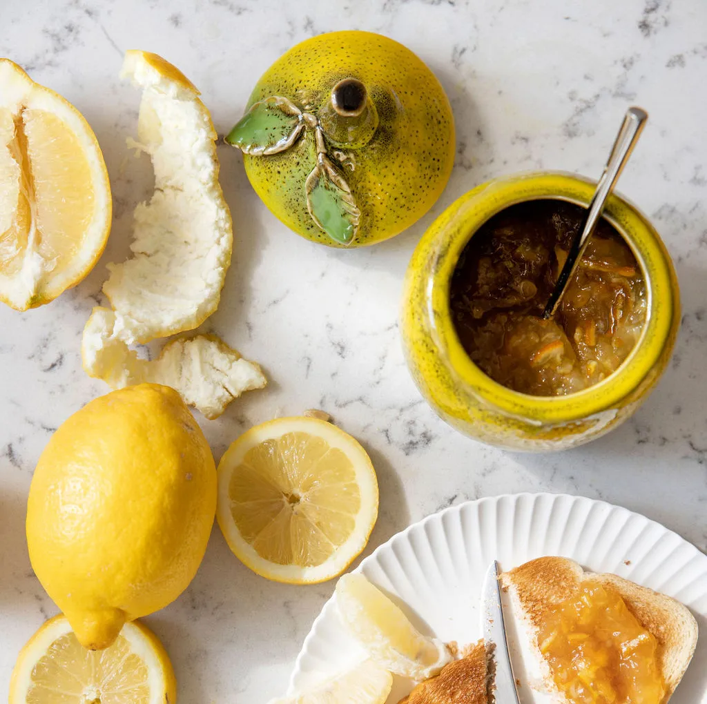 Lemon jam kannellinen kulho 15,5 cm, Keltainen Byon