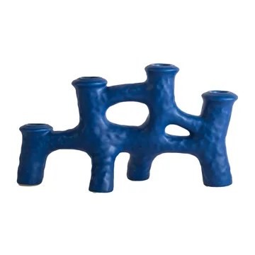 Luca kynttilänjalka 12 x 30 cm - Sininen - Byon