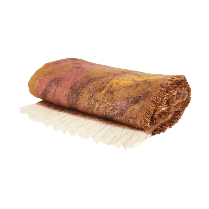 Mavi viltti - Ruskea-beige-viininpunainen, 130x170 cm - Byon