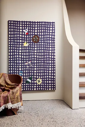 Mavi viltti - Ruskea-beige-viininpunainen, 130x170 cm - Byon