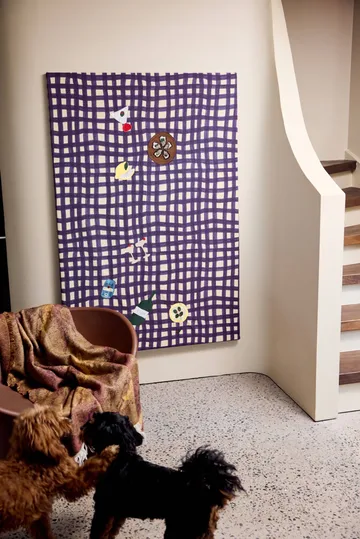 Mavi viltti - Ruskea-beige-viininpunainen, 130x170 cm - Byon