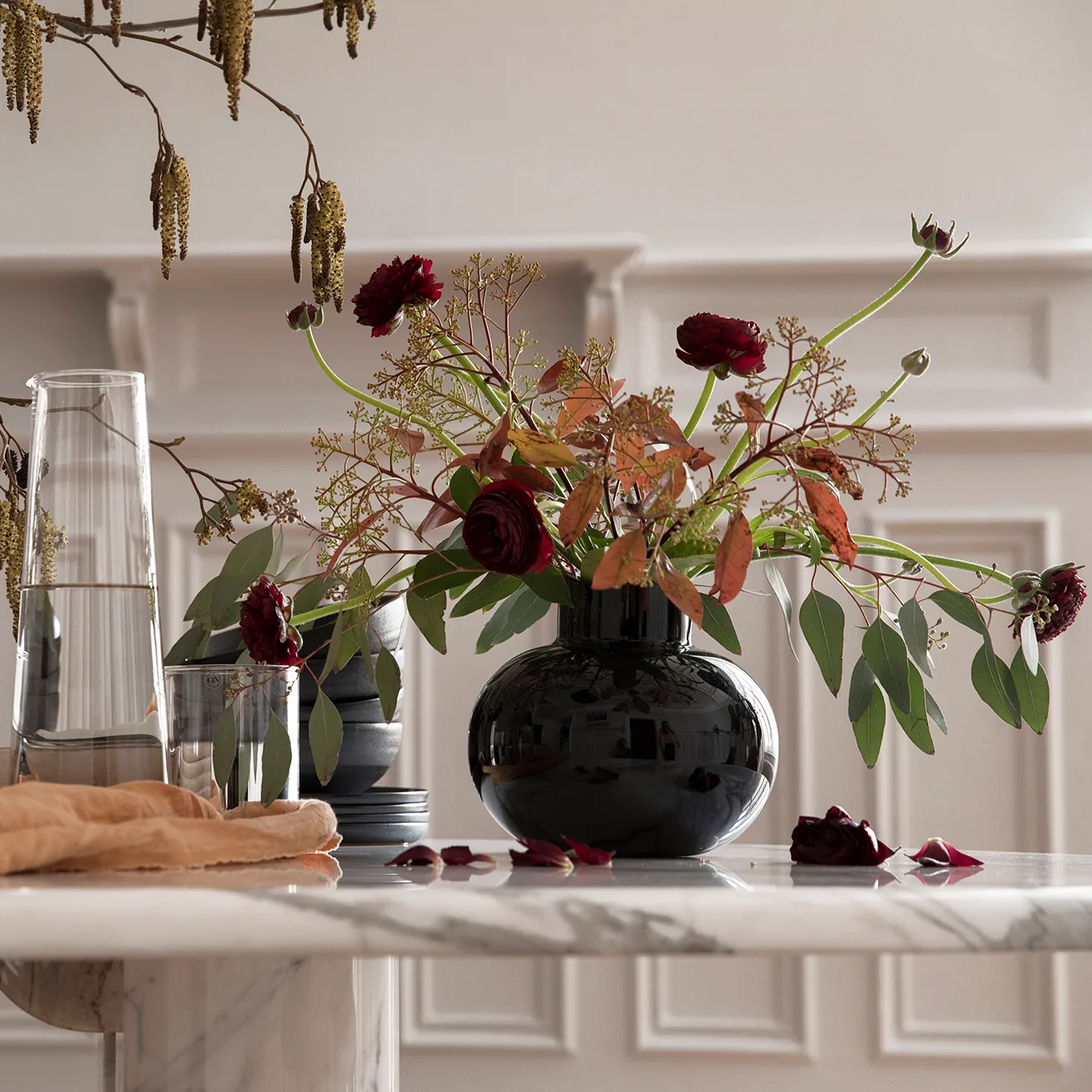 Odense maljakko Ø 20 cm, Musta Byon