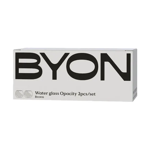 Opacity vesilasi 22 cl 2-pack, Ruskea Byon