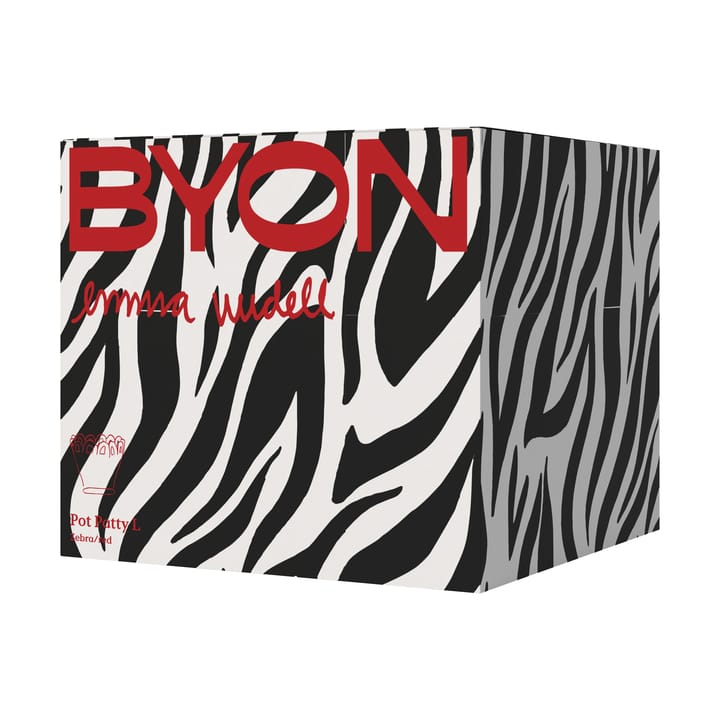 Patty ruukku L Ø30 cm, Zebra-punainen Byon